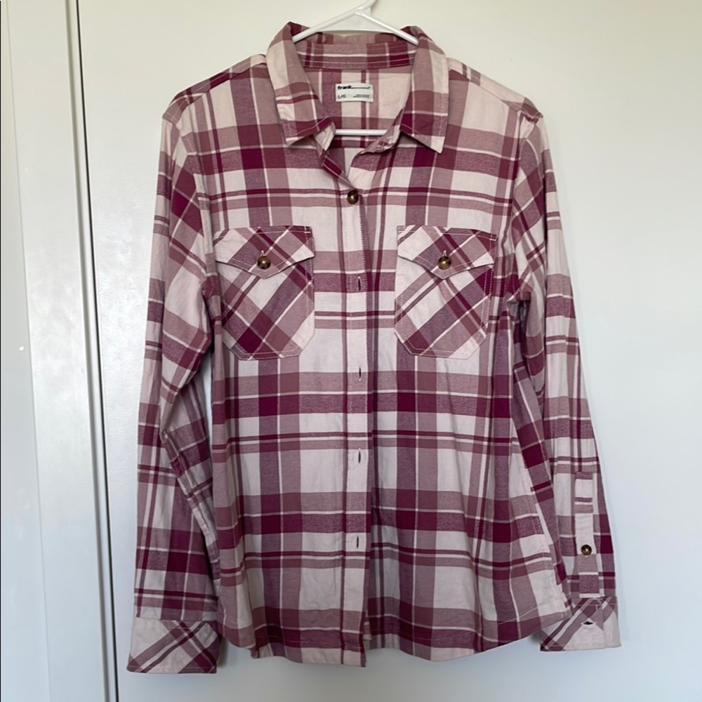 💫FRANK BY FRANK AND OAK Plaid Shirt Large